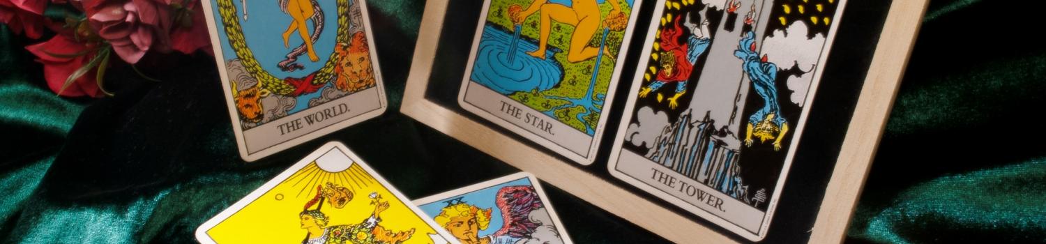 photo of a multi-card tarot card reading